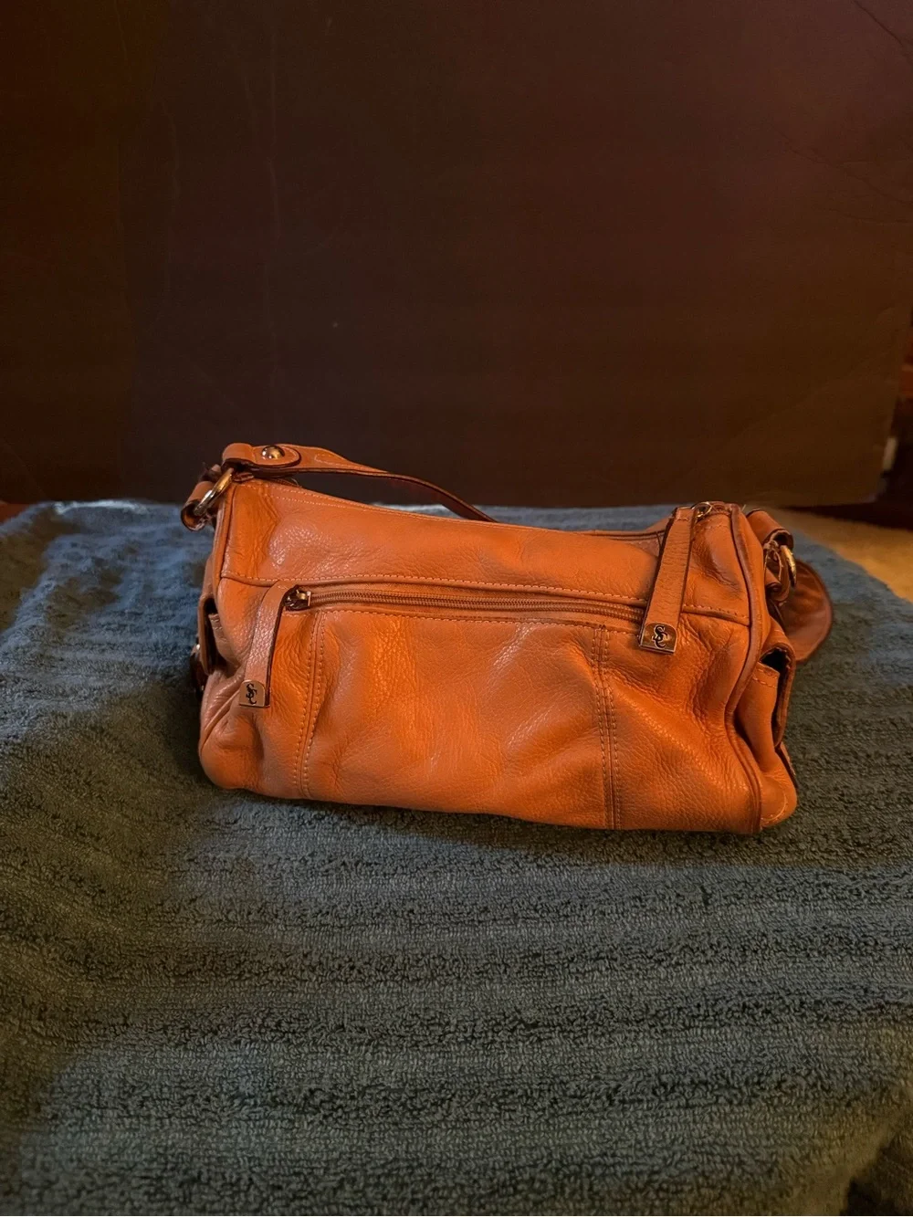 Mustard Leather Shoulder Bag